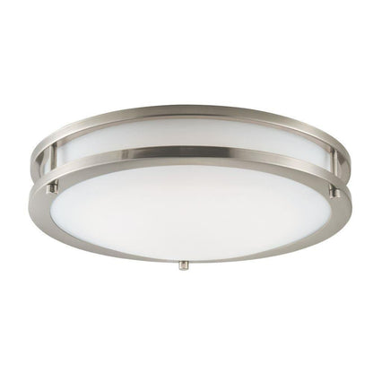 Maxim Lighting 55543WTSN Linear 1 Light 14 inch Satin Nickel LED Flush Mount Ceiling Light