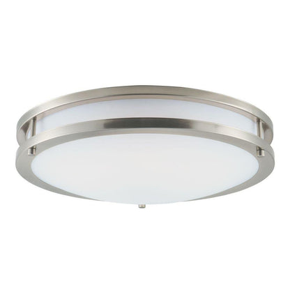 Maxim Lighting 55544WTSN Linear 1 Light 16 inch Satin Nickel LED Flush Mount Ceiling Light