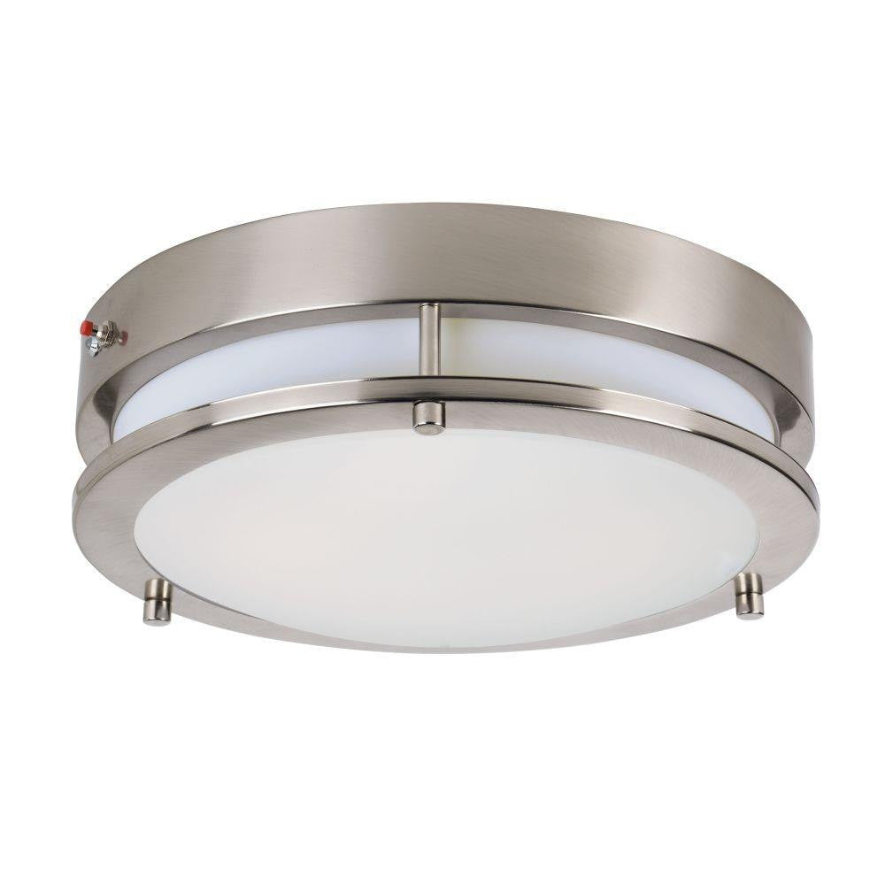 Maxim Lighting 55546WTSN Linear 1 Light 11.75 inch Satin Nickel LED Flush Mount Ceiling Light