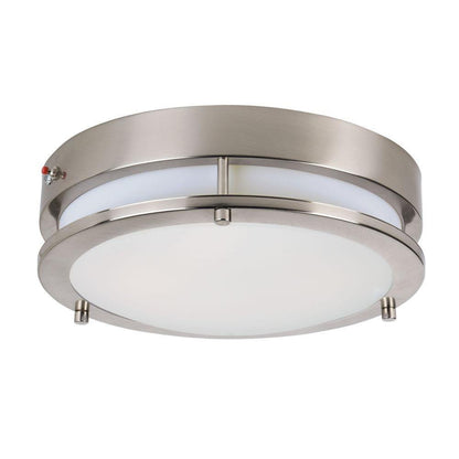 Maxim Lighting 55546WTSN Linear 1 Light 11.75 inch Satin Nickel LED Flush Mount Ceiling Light
