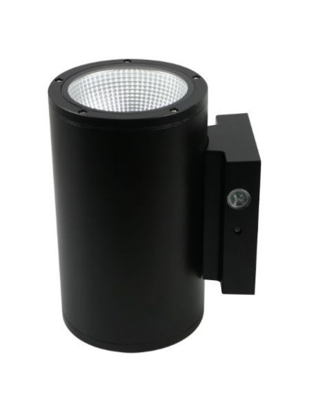 Eiko CWSP3S/10W/8CCT3/UNV/PC/BK Cylinder Wall Sconce Westport 3IN Switchable 10W 80CRI 30/40/50K 120-277V Photocell Black