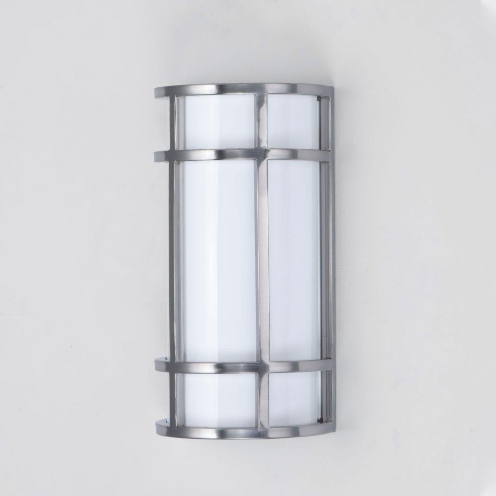 Maxim Lighting 55571WTSN Moon Ray Outdoor LED Wall Sconce Installed Side View