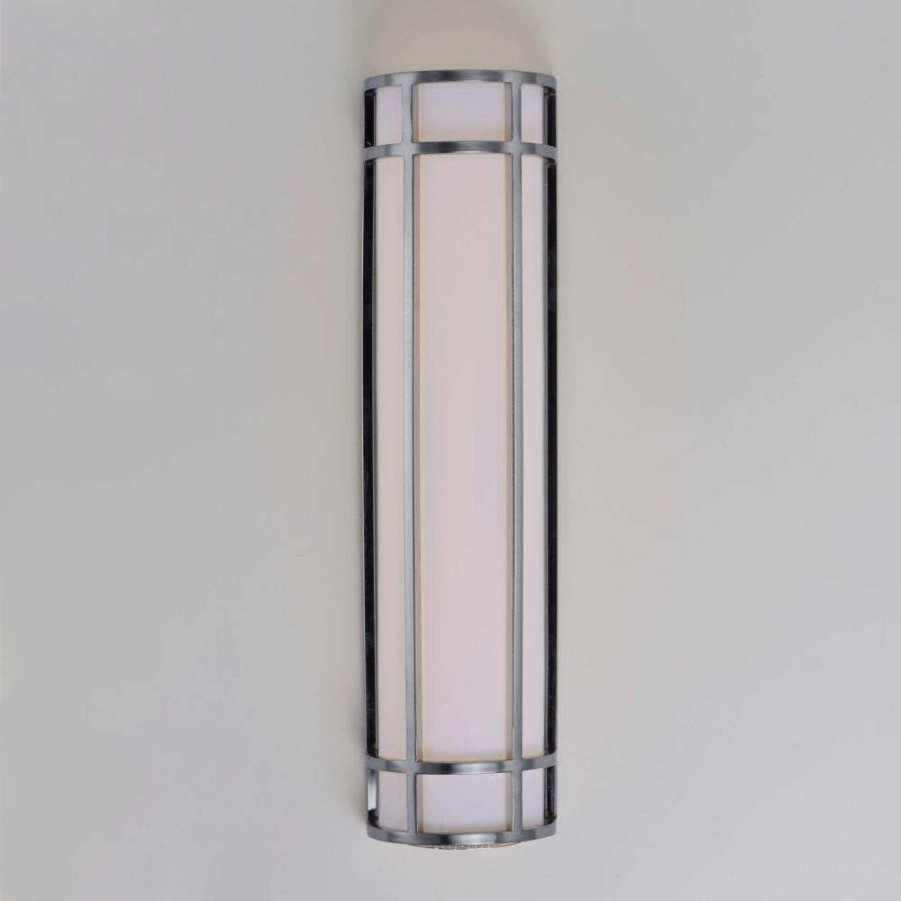 Maxim Lighting 55575WTSN Moon Ray Satin Nickel Outdoor Wall Sconce Angle View