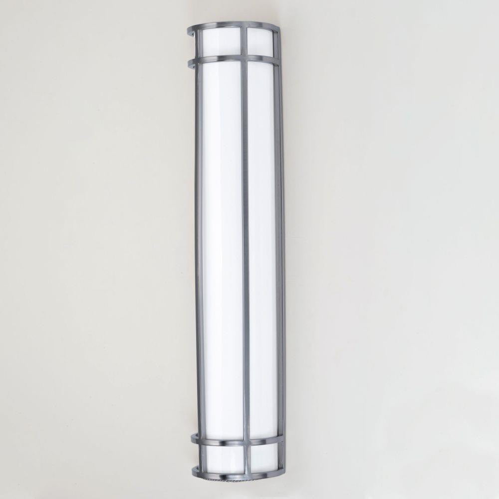 Maxim Lighting 55577WTSN Moon Ray Satin Nickel LED Outdoor Wall Sconce Angle View
