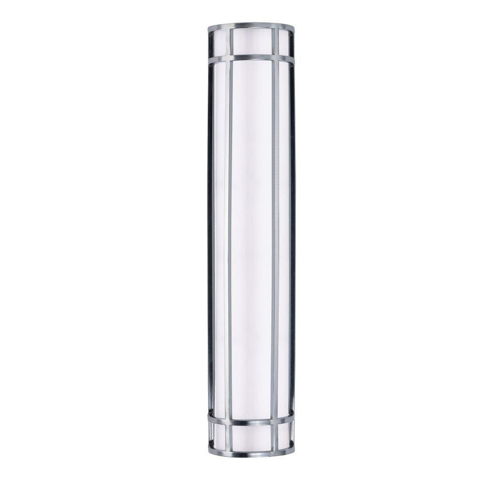 Maxim Lighting 55577WTSN Moon Ray 1 Light 30 inch Satin Nickel Outdoor LED Wall Sconce