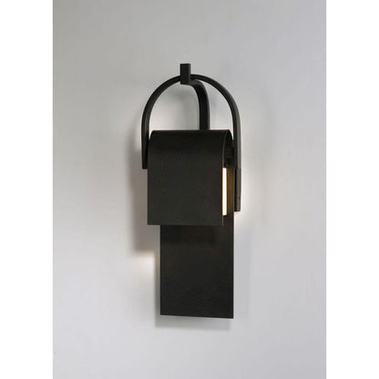 Maxim Lighting 55595RF Laredo Rustic Forged Outdoor Wall Light - Installed Wall View