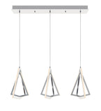 AFX Lighting GNAP15L30D1SNLNR3 Gianna 36 Inch LED Multi-Port Pendant In Satin Nickel With White Acrylic Diffuser