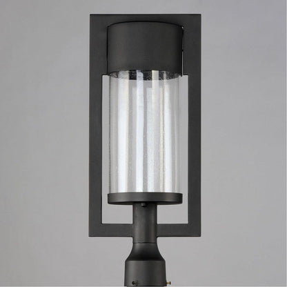 Maxim Lighting 55890BGBK Focus Black Outdoor Post Mount - Illuminated View