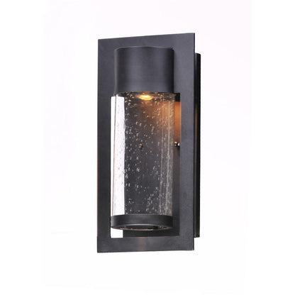 Maxim Lighting 55892BGBK Focus 1 Light Black Outdoor Wall Sconce - Front View