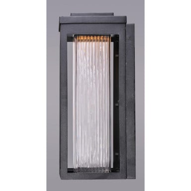 Maxim Lighting 55904SWBK Salon Black Outdoor LED Wall Sconce - Side Angle View