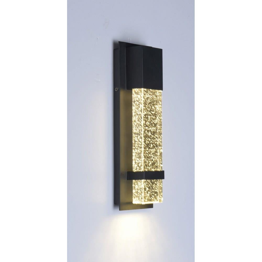 Maxim Lighting 55910BGBK Cascade Outdoor LED Wall Sconce Illuminated - Black Finish Side Angle