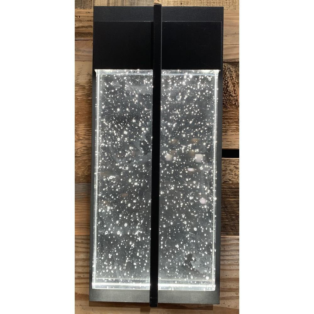 Maxim Lighting 55912BGBK Cascade LED Outdoor Wall Light illuminated with Bubble Glass