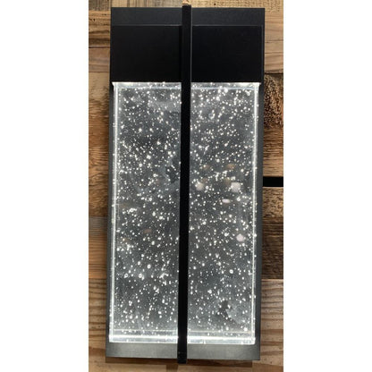 Maxim Lighting 55912BGBK Cascade LED Outdoor Wall Light illuminated with Bubble Glass