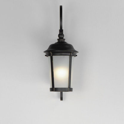 Maxim Lighting 56093FSBZ Dover Outdoor Wall Lantern - Lit Angle View