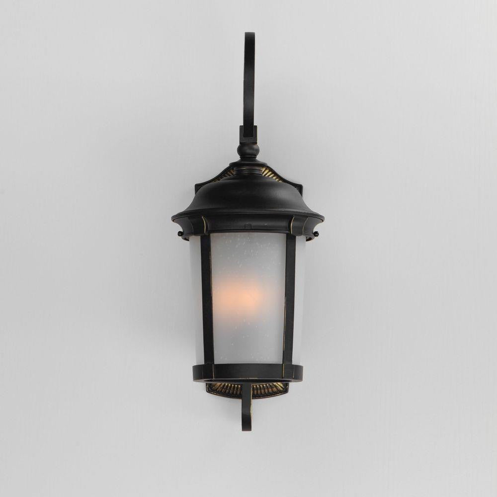 Maxim Lighting 56094FSBZ Dover Outdoor Wall Lantern in French Satin Bronze - front view wall mounted