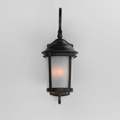 Maxim Lighting 56094FSBZ Dover Outdoor Wall Lantern in French Satin Bronze - front view wall mounted