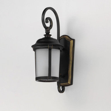Maxim Lighting 56094FSBZ Dover Outdoor Wall Lantern in French Satin Bronze - angle view wall mounted