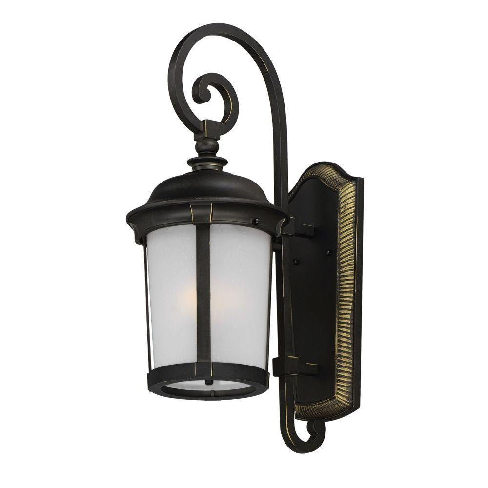 Maxim Lighting 56094FSBZ Dover 1 Light 24.5 inch French Satin Bronze Outdoor Wall Lantern - main product view on white background