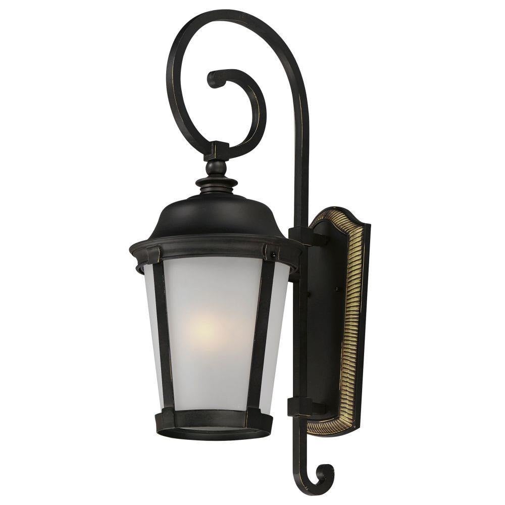 Maxim Lighting 56095FSBZ Dover 1 Light 12 inch French Silver Bronze Outdoor Wall Lantern - Main View
