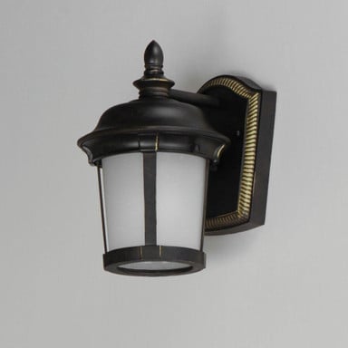 Maxim Lighting 56096FSBZ Dover Outdoor Wall Lantern Side Angle View