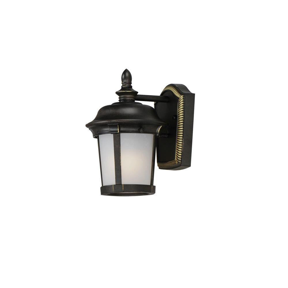 Maxim Lighting 56096FSBZ Dover 1 Light 9.5 Inch French Satin Bronze Outdoor Wall Lantern