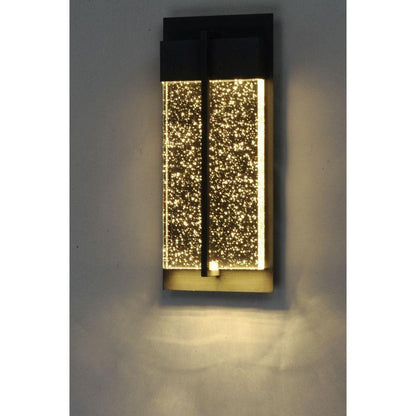 Maxim Lighting 56190BGBK Cascade Black LED Outdoor Wall Lantern Illuminated