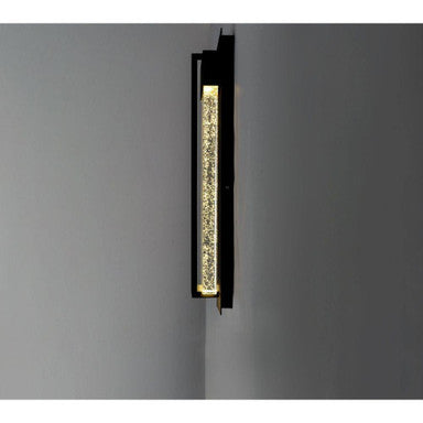 Maxim Lighting 56193BGBK Cascade Black Outdoor Wall Light - Side Profile Lit