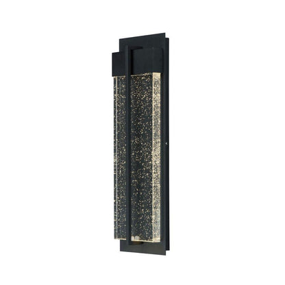 Maxim Lighting 56194BGBK Cascade 1 Light 21 inch Black Outdoor Wall Lantern - Angled product view on white background