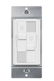 Enerlites 57007-W Dual Slide Dimmer Switch, 200-Watts LED/CFL, Single Pole, White Finish