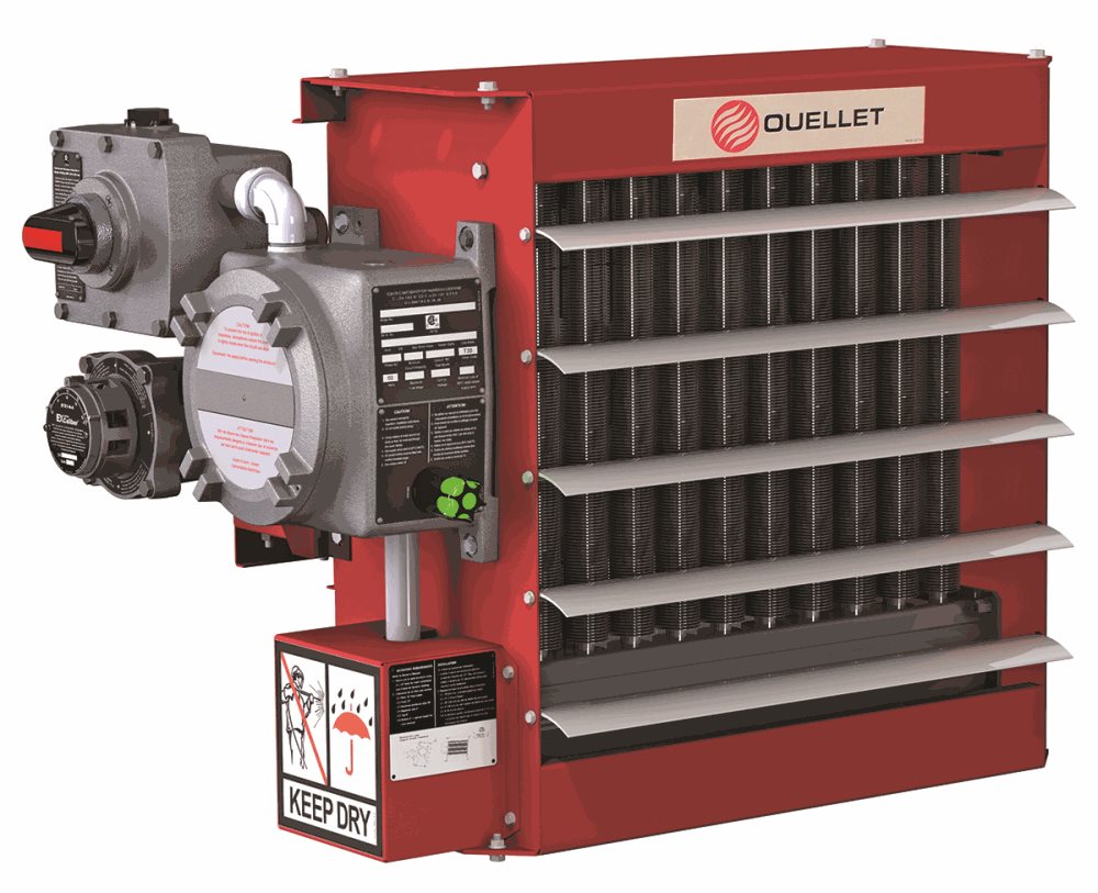 Ouellet OHX20034 OHX Three-Phase Explosion-Proof Unit Heater - Wattage: 20000W - Voltage: 480V - Finish: Red