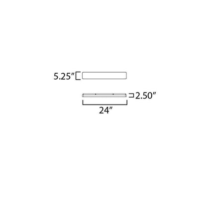 Maxim Lighting 57532WT Cloud LED Flush Mount Ceiling Light Dimensions Diagram