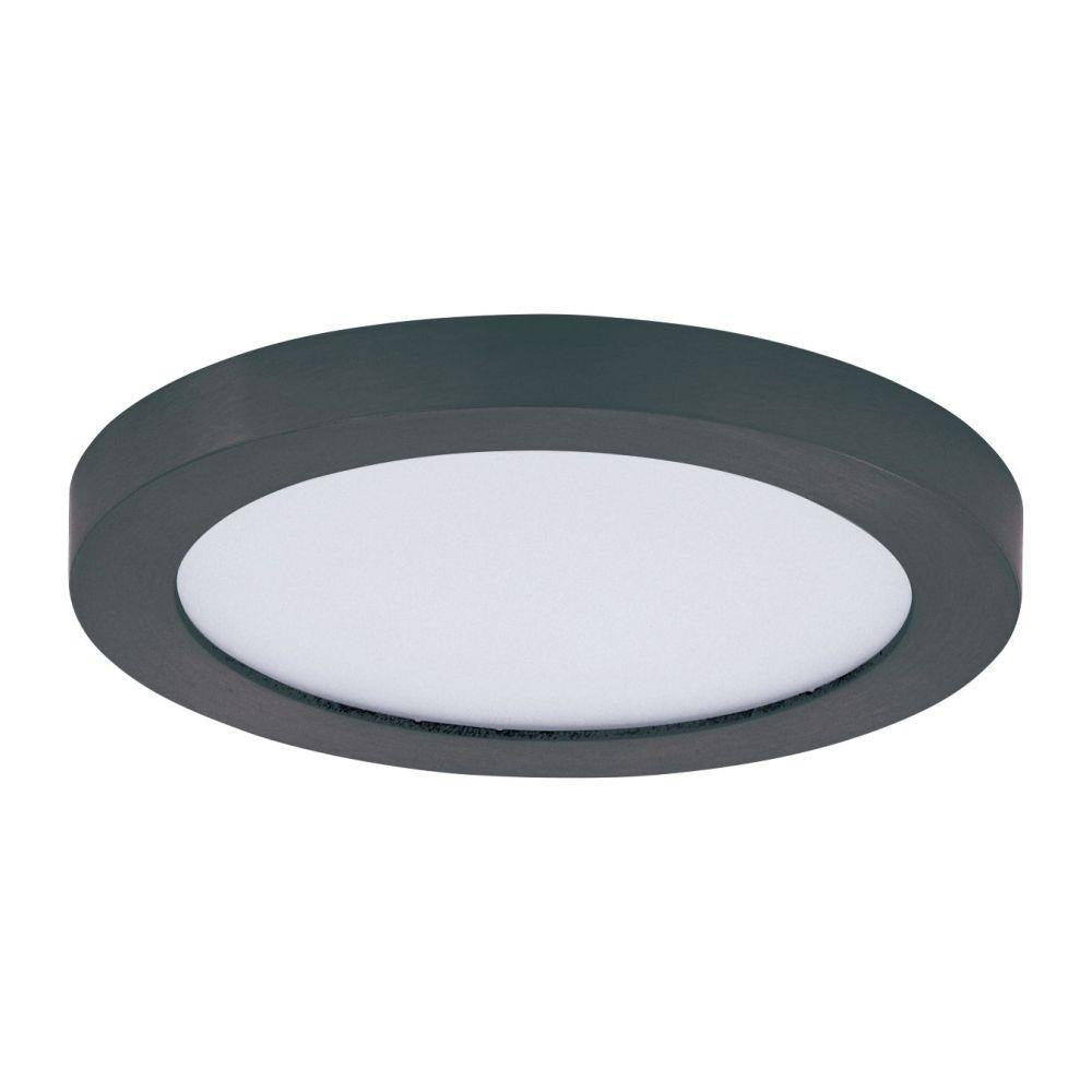 Maxim Lighting 57590WTBK Chip 1 Light 5.5 Inch Black LED Flush Mount Ceiling Light - Product View