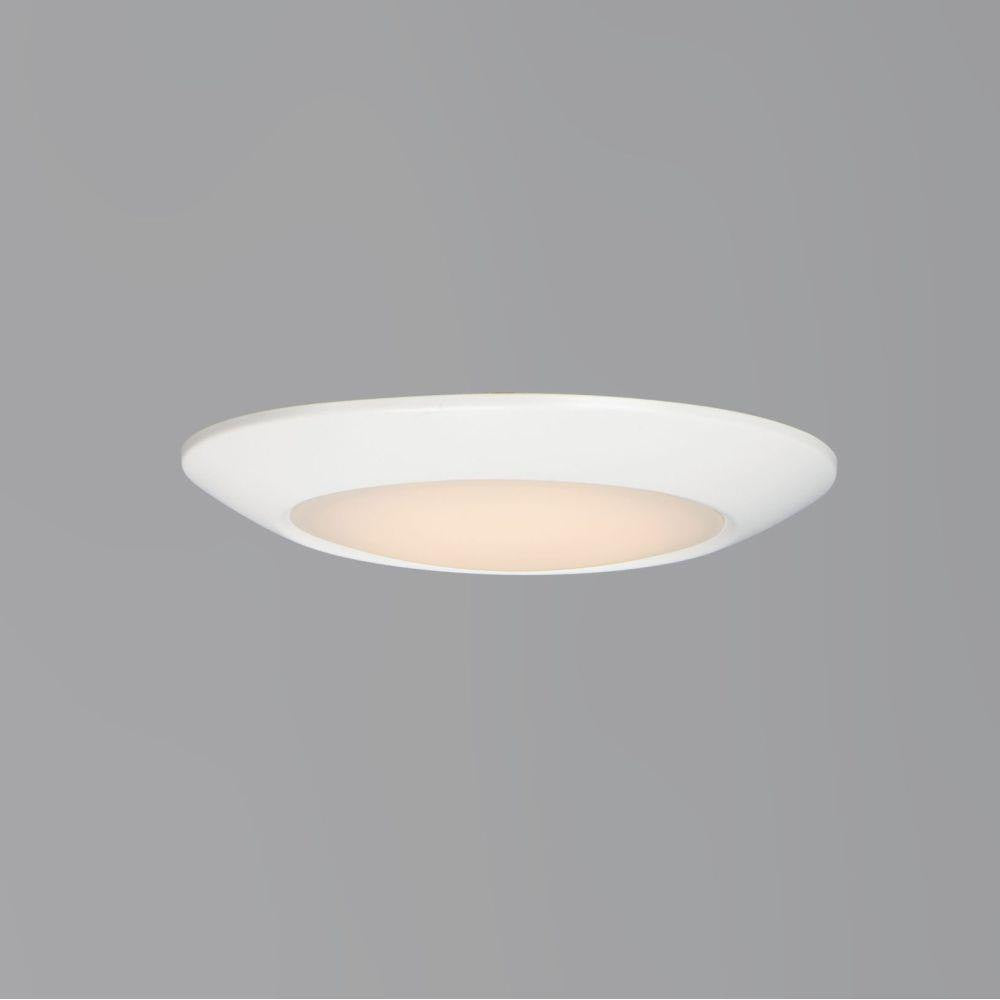 Maxim Lighting 57633WTWT Diverse 1 Light White LED Flush Mount Ceiling Light - Angle View