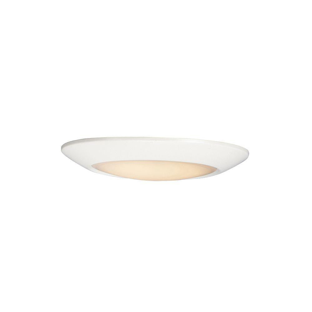 Maxim Lighting 57633WTWT Diverse 1 Light White LED Flush Mount Ceiling Light - Front View
