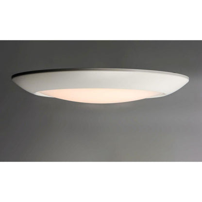 Maxim Lighting 57641WTWT Diverse White LED Flush Mount installed on ceiling - lit view