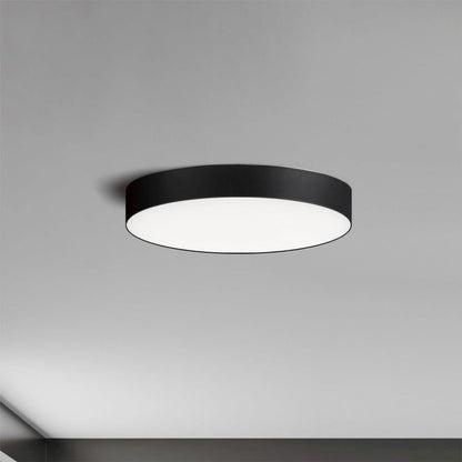 Maxim Lighting 57660WTBK Trim 1 Light 5 inch Black LED Flush Mount Ceiling Light - Product Shot on Ceiling