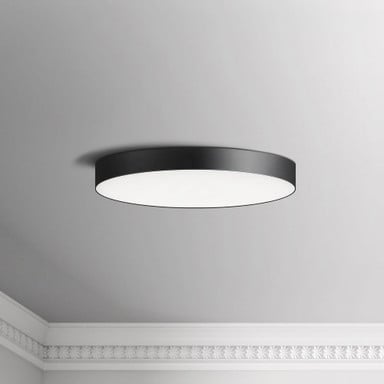 Maxim Lighting 57662WTSN Trim 1 Light 7 inch Satin Nickel Flush Mount Ceiling Light installed ceiling view