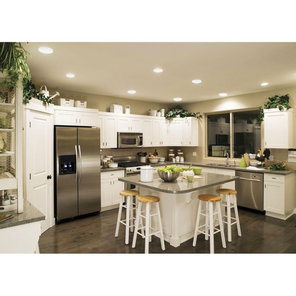 Maxim Lighting 57662WTPC Trim 1 Light 7 Inch Polished Chrome LED Flush Mount Ceiling Light - Kitchen Lifestyle