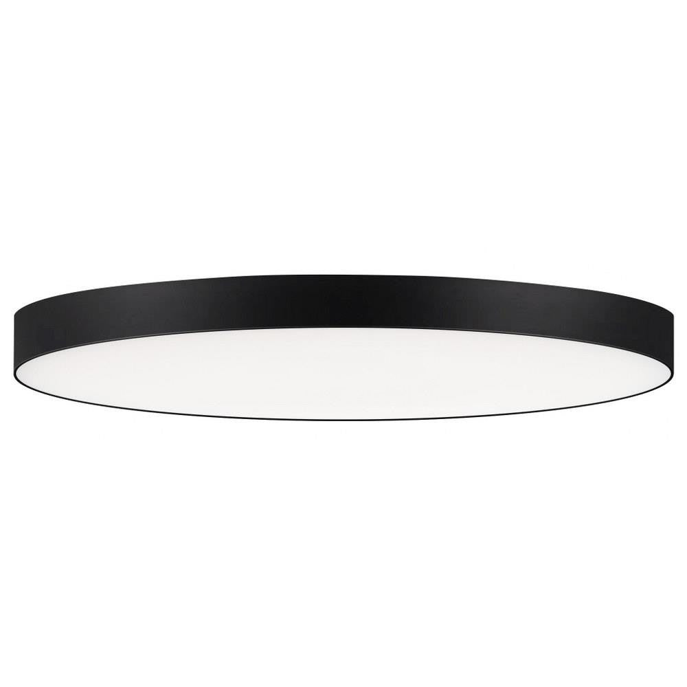 Maxim Lighting 57670WTBK Trim 1 Light 16 inch Black Flush Mount Ceiling Light
