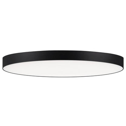 Maxim Lighting 57670WTBK Trim 1 Light 16 inch Black Flush Mount Ceiling Light