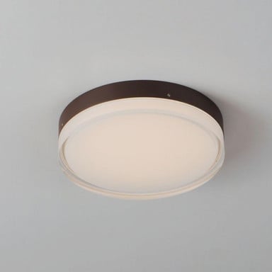 Maxim Lighting 57682CLFTSN Illuminaire II Round LED Flush Mount installed on ceiling