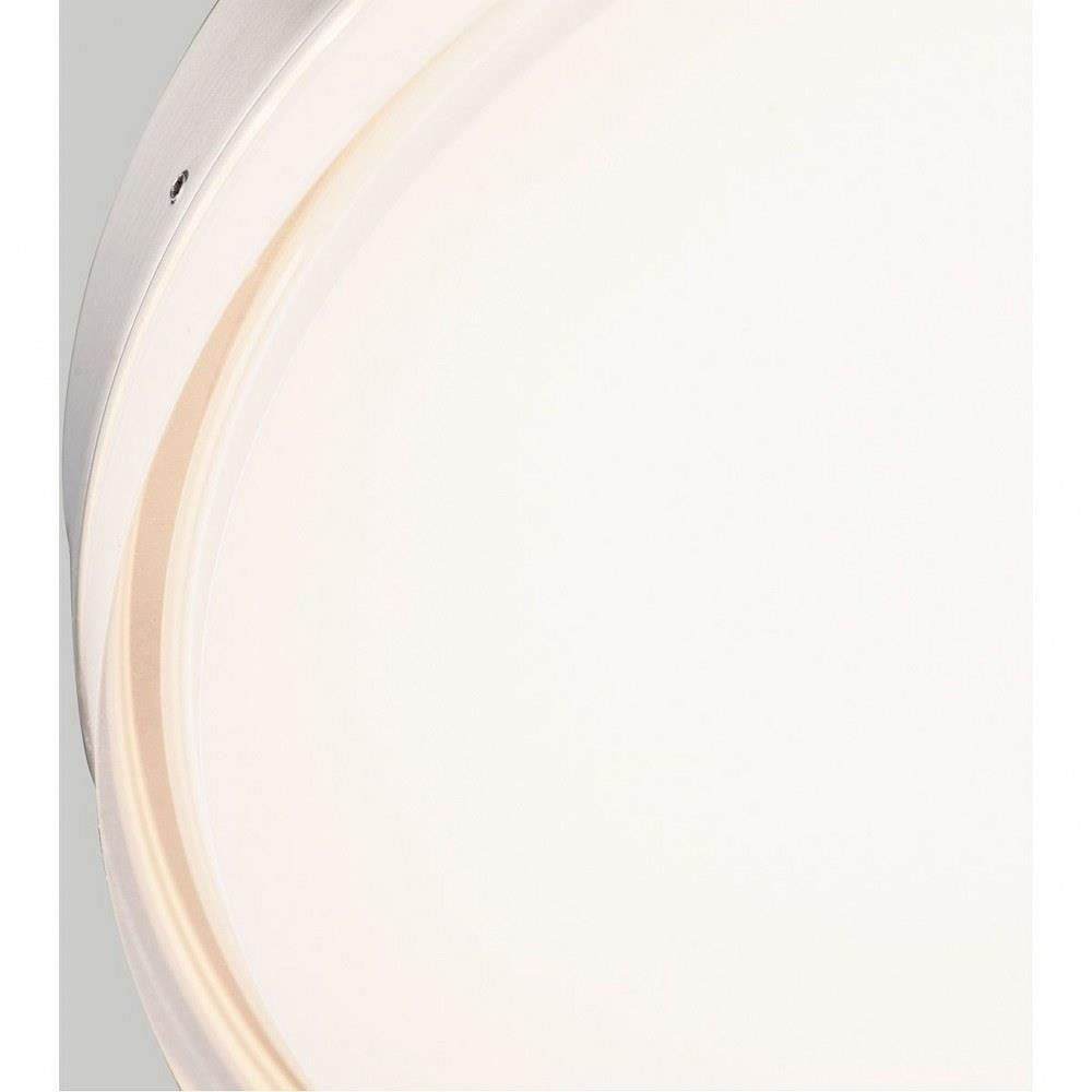Maxim Lighting 57682CLFTSN Illuminaire II Satin Nickel Flush Mount close-up detail