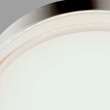 Maxim Lighting 57682CLFTSN Illuminaire II Satin Nickel Flush Mount ceiling detail close-up