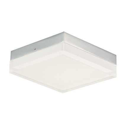 Maxim Lighting 57687CLFTPC Illuminaire II 1 Light 6.25 Inch Polished Chrome LED Square Flush Mount Ceiling Light