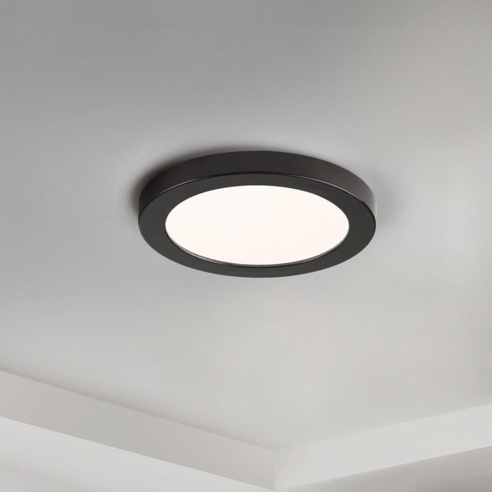 Maxim Lighting 57690WTBK Chip 1 Light 5.25 Inch Black LED Flush Mount Ceiling Light - Lifestyle View