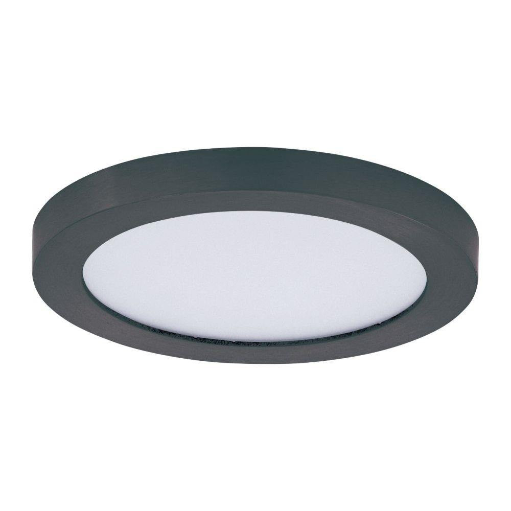 Maxim Lighting 57690WTBK Chip 1 Light 5.25 Inch Black LED Flush Mount Ceiling Light