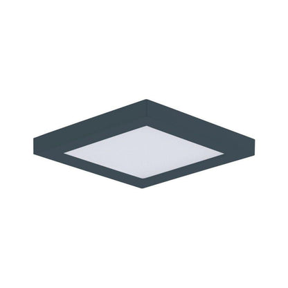 Maxim Lighting 57695WTBK Chip 1 Light 5 inch Black LED Square Flush Mount Ceiling Light - product view