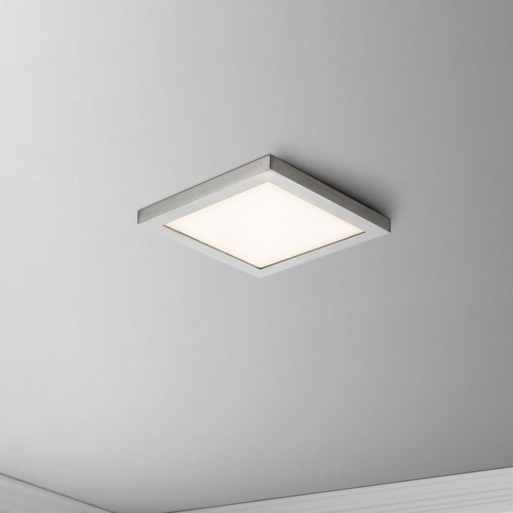 Maxim Lighting 57695WTSN Chip LED Square Flush Mount Installed on Ceiling - Satin Nickel