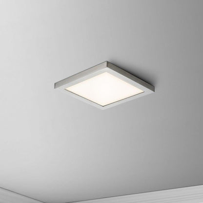Maxim Lighting 57695WTSN Chip LED Square Flush Mount Installed on Ceiling - Satin Nickel