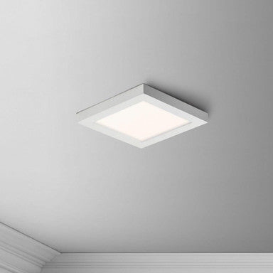 Maxim Lighting 57695WTWT Chip LED Square Flush Mount Installed on Ceiling - White